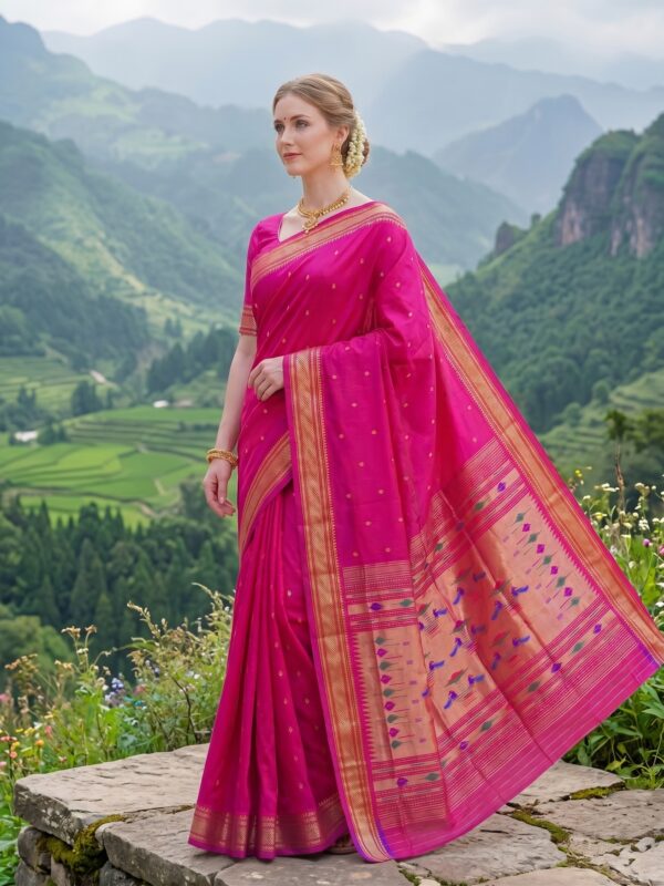 Gulabi Paithani