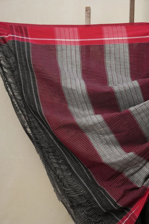 Handloom pure cotton Ilkal — pallu detail
