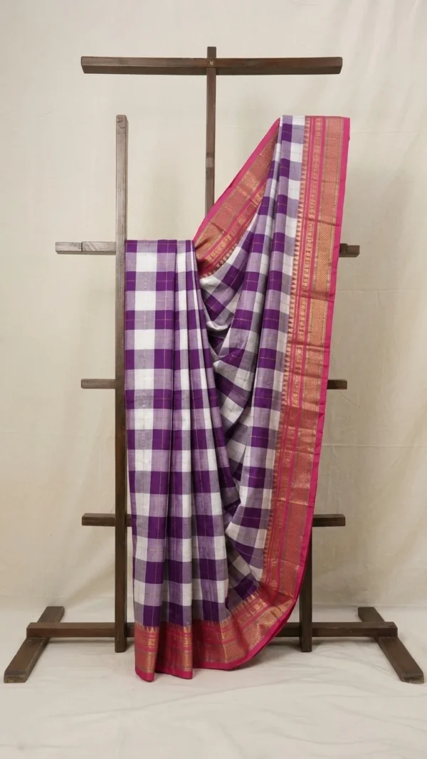Mahagauri pure silk Ilkal — full drape